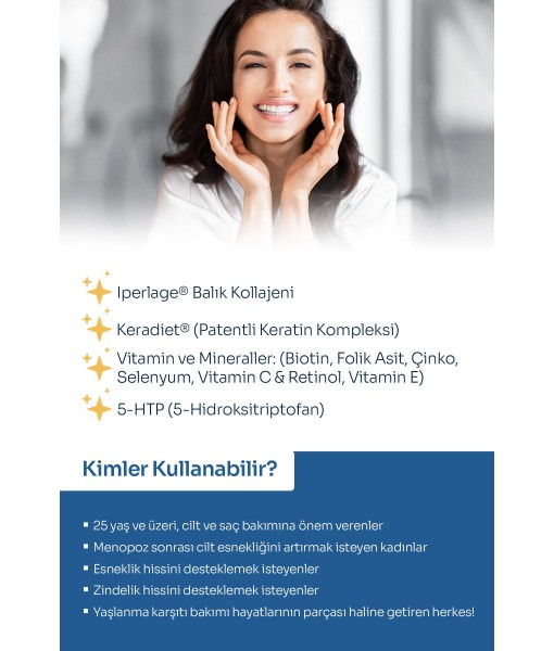 BEAUTYGLOW Collagen Peptides & Elastin–pure Iperlage-keratin Vitaminler 5-htp Italyan Balık Kollajeni Toz 550g.