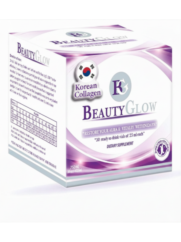 BEAUTYGLOW Kore kolajen Peptidleri 10.000 mg Liposol Teknolojisi - 25 mL x 30 Vial  