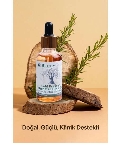 BEAUTYGLOW ® Triple Cycle Teknolojilisi ile Ozonlu 650 polifenol  Zeytin Yağı içerikli Damlalıklı Serum 30 mL . Saçlarınıza ve saç derisine nüfuz eden kökten uca besleyen ve onaran formül 